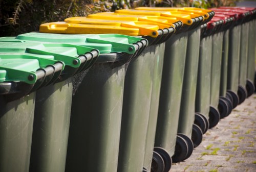 Commercial waste removal vehicles in Thornton Heath